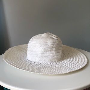 White Straw Sun Hat